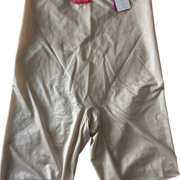 SPANX Thintastics 2.0 High Waisted Mid Thigh Short Beige 3XL New With Tags - Picture 1 of 8